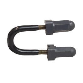 Abrazadera U-Bolt fierro c/forro PVC 3/4"