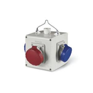 Adaptador c/4 tomacorrientes 2x16A+T 250V IP44 6h, Adapto