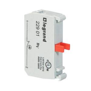 Block de contacto 1NC para pulsador no luminoso