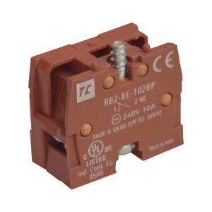 Block de contacto 1NC para pulsador p/caja metálica plástica