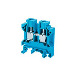 Borne de neutro 4mm2 P/1 conexión simple color azul