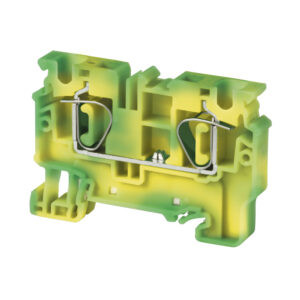 Borne de tierra tipo resorte 4mm2 con pie metálico