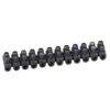 Bornera de regleta 10mm2 12 bornes Nylbloc negro
