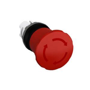 Cabeza para pulsador emergencia tipo hongo rojo desenclavado p/giro 40mm