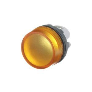 Cabeza para pulsador luminoso no rasante amarillo 22mm