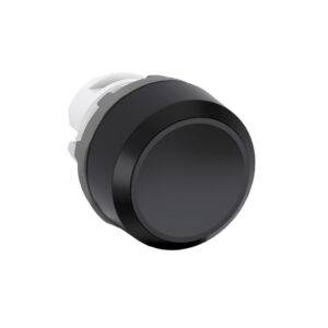 Cabeza para pulsador no luminoso rasante negro 22mm plástico negro