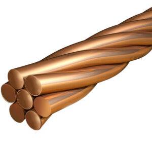 Cable Copperclad Steel 2AWG (7x10AWG) 40% conductividad tipo LC, x metro lineal