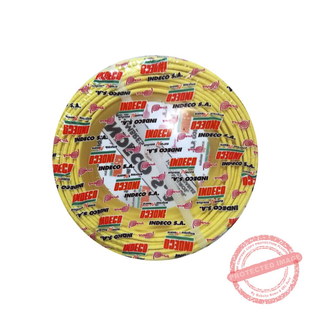 Cable de control GPT 18AWG, 300V, aislamiento PVC, amarillo, x rollo