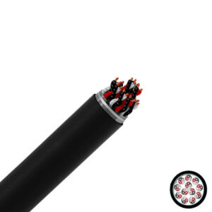 Cable instrumentación apantallado 12x3x16AWG 300V 90°C libre de halógeno, UL, x metro lineal