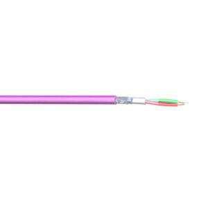 Cable PROFIBUS DP 1x2x22AWG color violeta libre de halógenos UL