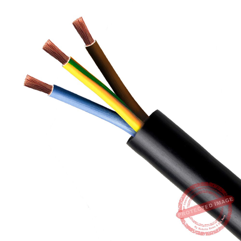Cable RV-K 3G1.5mm2, 0.6/1kV XLPE/PVC negro, clase 5, x metro lineal