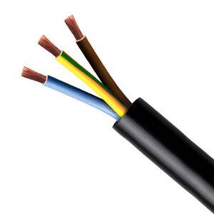 Cable RV-K 3G2.5mm2, 0.6/1kV XLPE/PVC negro, clase 5, x metro lineal