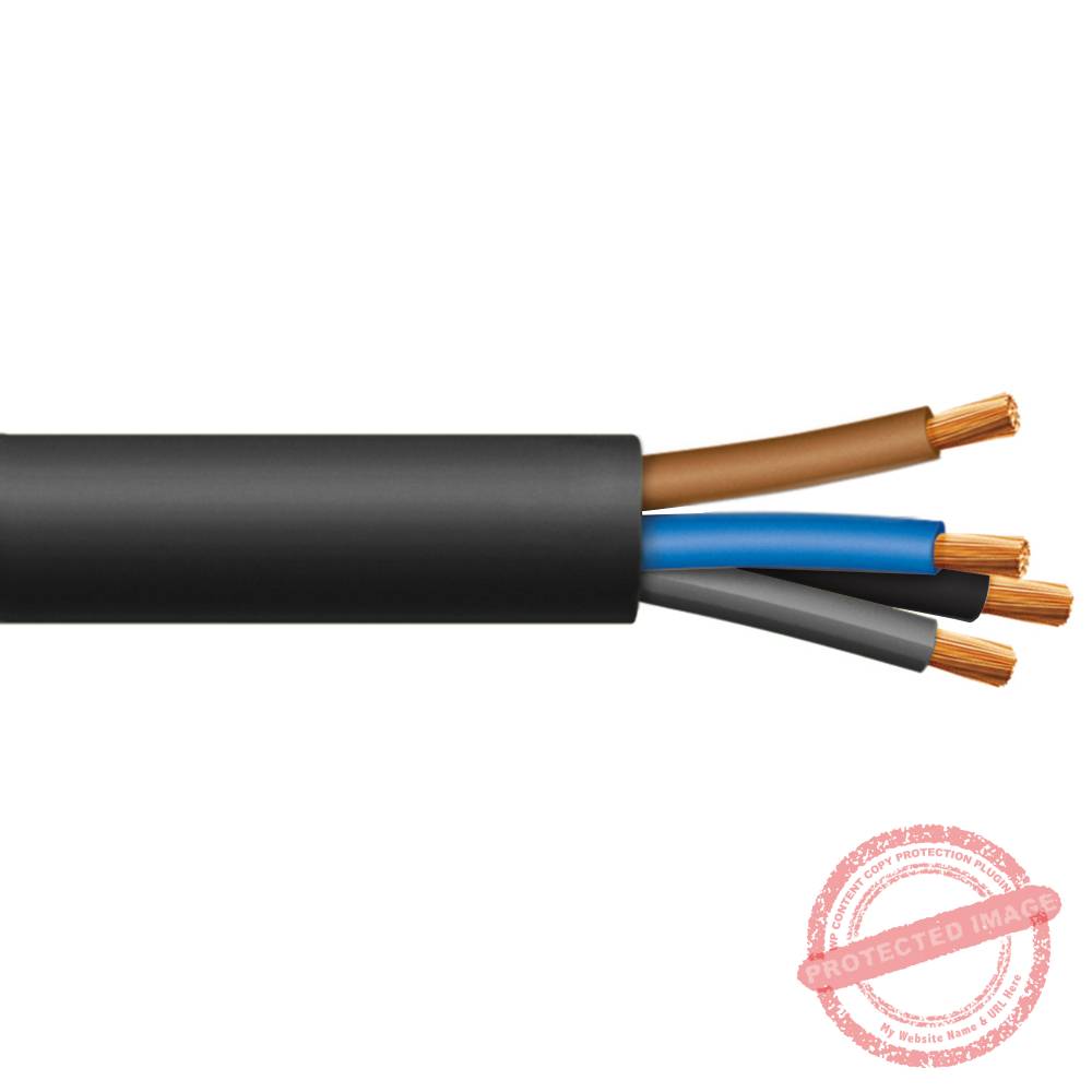 Cable RV-K 4x120mm2, 0.6/1kV XLPE/PVC negro, clase 5, x metro lineal