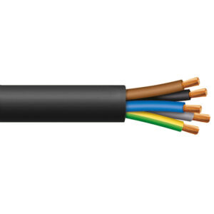 Cable RV-K 4x25mm2, 0.6/1kV XLPE/PVC negro, clase 5, x metro lineal
