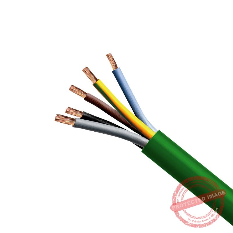Cable RZ1-K 4G6mm2 0.6/1kV libre de halógeno negro, clase 5, x metro lineal