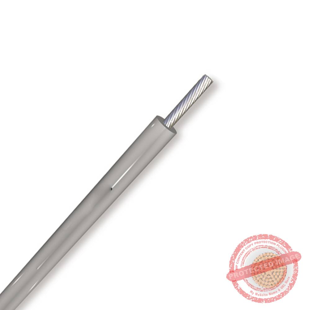 Cable silicona estañado 1x1.5mm2, 500V, 180°C, blanco, x rollo