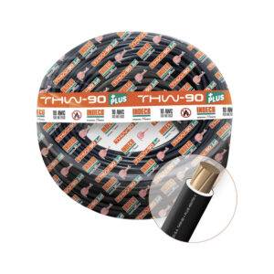 Cable THW-90+Plus 10AWG 750V aislamiento PVC negro, clase 2, x rollo