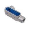 Caja Condulet ovalada tipo LL 1 1/2¨ rosca acero galvanizado s/tapa