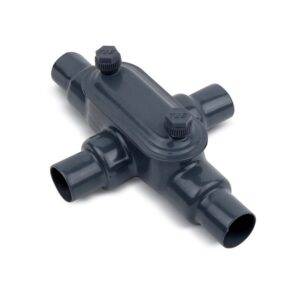 Caja Condulet ovalada tipo X 3/4¨ revestido con PVC