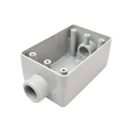 Caja Condulet rectangular tipo SFC 3/4" sin tapa con rosca BSP