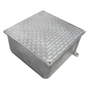 Caja de derivación aluminio 150x150x100mm IP65 con tapa