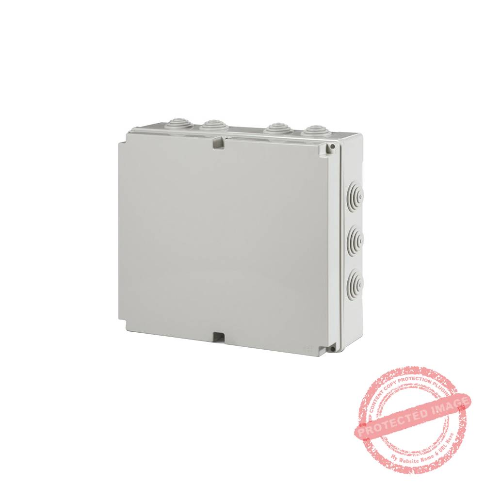 Caja de derivación PVC 300x220x120mm con 12 pasacables PG29 IP55