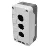 Caja vacía d/termoplástico para pulsador de 3 orificios 22mm IP65