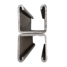 Canal Strut ranurado doble 3 1/4"x1 5/8" x3mts, espesor 2.5mm, galvanizado caliente