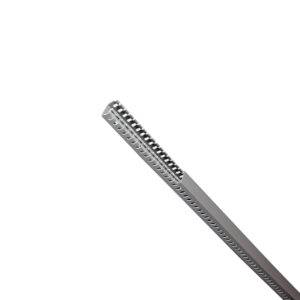 Canaleta ranurada de PVC 25x25mm 2mts