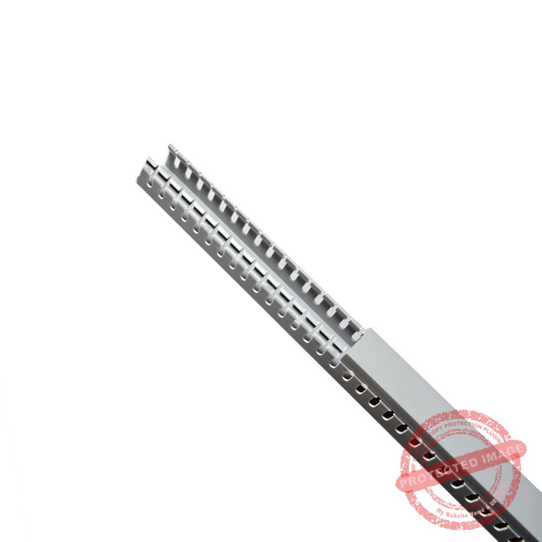 Canaleta ranurada de PVC 60x40mm 2mts