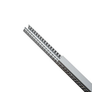 Canaleta ranurada de PVC 60x60mm 2mts