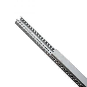 Canaleta ranurada de PVC 80x100mm 2mts