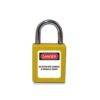 Candado con aro metálico L=25mm color amarillo