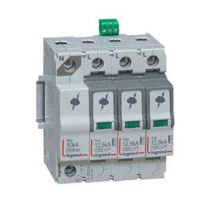 Cartucho p/limitador de sobretensiones 3P+N, 50kA 320V