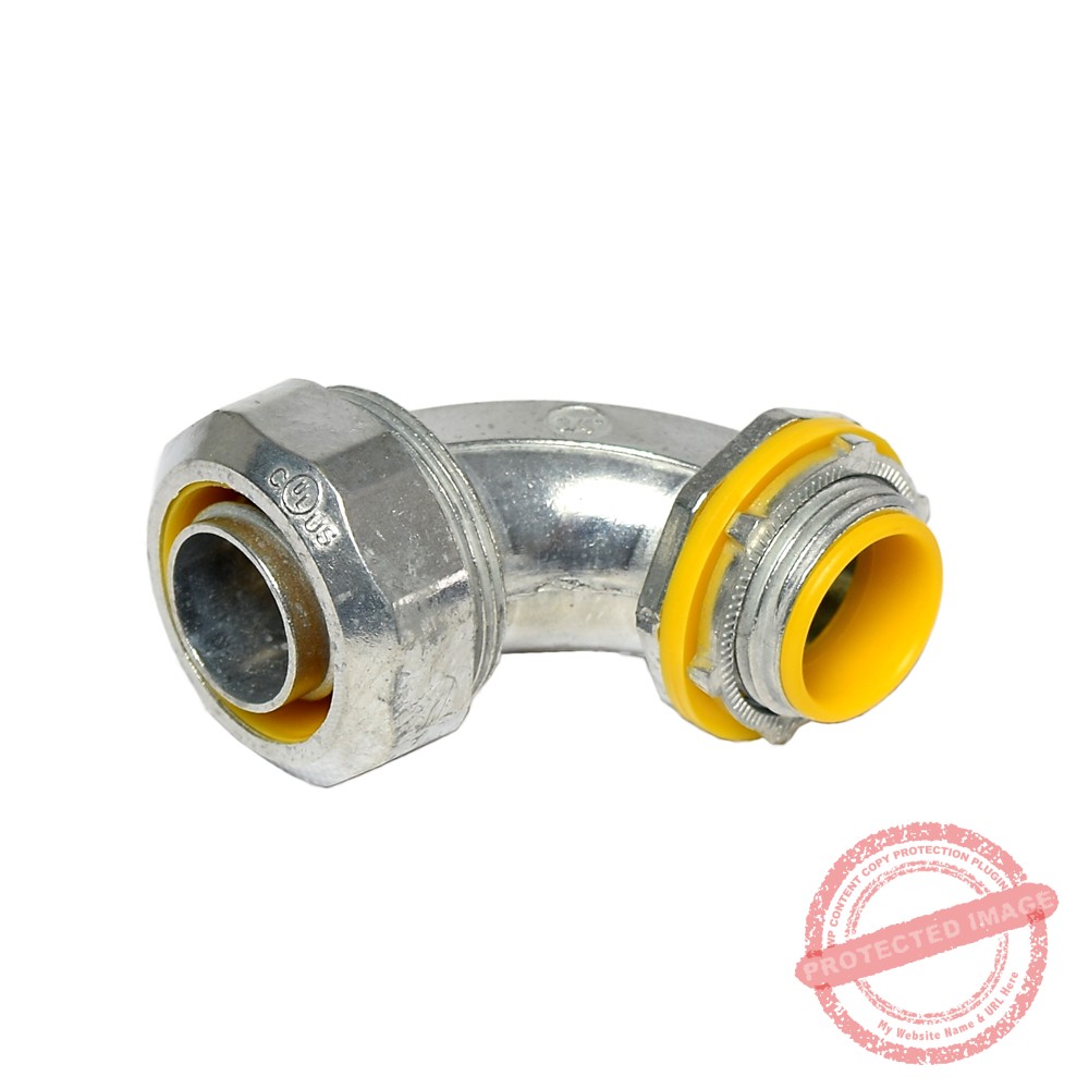 Conector curvo hermético Liquid Tight ZDC 3/4¨ x90° UL