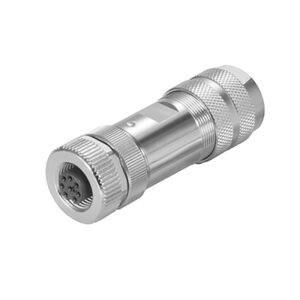 Conector recto M12 metal de 5 polos hembra Code A IP67