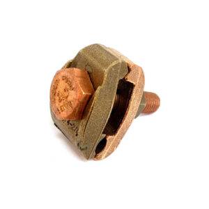 Conector tierra doble para 1 cable 250MCM a barra 1 perno 55mm