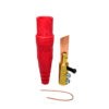 Conector unipolar macho 400A 600V 2 tornillos fijación 1/0-4/0 rojo