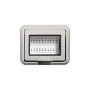 Cubierta Idrobox 3 módulos IP55 Living Light blanco