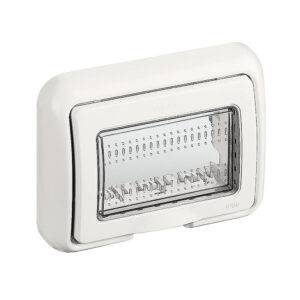 Cubierta Idrobox 3 módulos IP55 Matix blanco