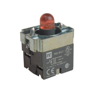 Cuerpo de luz piloto 22mm 240VAC c/LEDs rojo