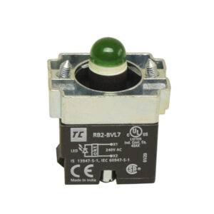 Cuerpo de luz piloto 22mm 240VAC c/LEDs verde