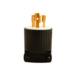 Enchufe de torsión 2x20A+T 250V NEMA l6-20P Nylon negro