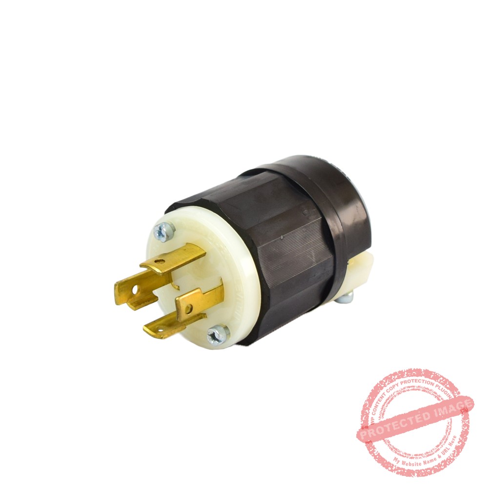 Enchufe de torsión 3x30A+T 125/250V NEMA L14-30P Nylon