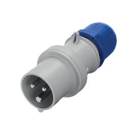 Enchufe industrial 2x16A+T 250V IP44 6h Optima