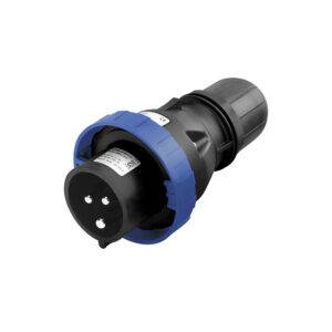 Enchufe industrial 2x16A+T 250V IP66 6h ZONA 1,2,21 y 22