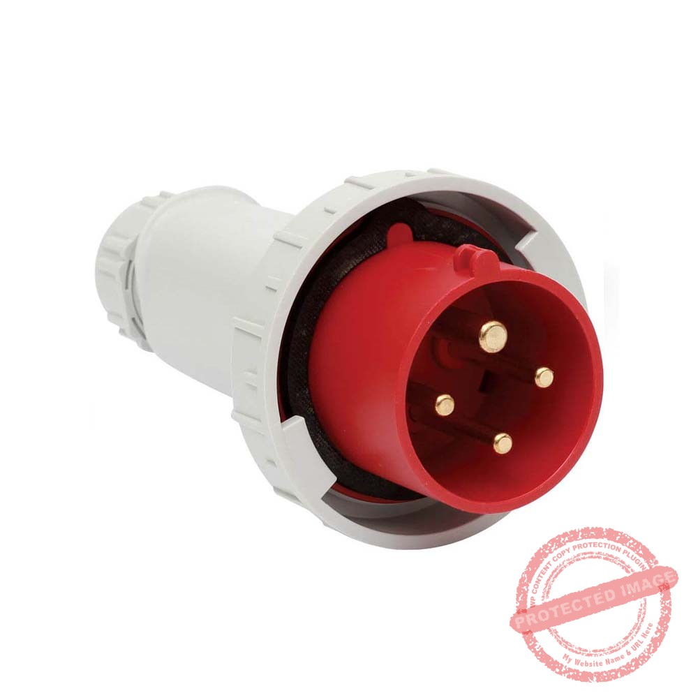 Enchufe industrial 3x16A+T 400/415V IP44 6h