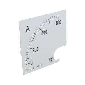 Escala para amperímetro 96x96mm 200/5A