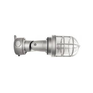 Fanal articulable claro blindado 100W E27 con rejilla para pared