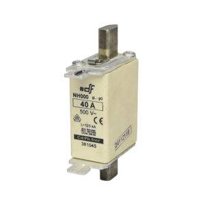 Fusible NH-000 40Ax500VAC ICC:120kA c/indicador falla gL-gG